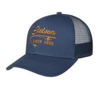 Stetson Madison Trucker Cap Snapback Fishing Rod Cotton Mesh Baseball Men Summer Winter Blue