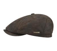 Stetson McCook Leather Cap Style Seasonal Men Women Dark Brown M (56-57 cm)