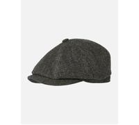 Stetson Hatteras Classic Wool Flat Cap Men - Newsboy with Peak, Lining, Lining Winter Autumn-Winter - 59 cm Dark Brown