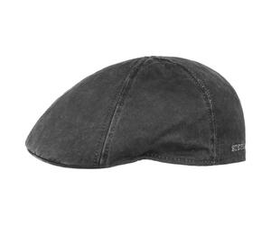 Stetson Men's Level Flat Cap - Cotton Peaked Cap - Men's Cap with 40+ UV Protection - Vintage Look Cap - Summer/Winter - Flat Cap