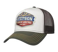 Stetson New American Heritage Trucker Cap Snapback Mesh Baseball Cap 100% Cotton Herren Summer Winter Grey One Size