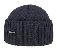 Stetson Northport Winter hat Made of Merino Wool - Cap Made in Italy - Seaman's Cap for Women/Men Fall/Winter Wool hat - Navy One Size