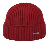 Stetson Northport Winter hat Made of Merino Wool - Cap Made in Italy - Seaman's Cap for Women/Men Fall/Winter Wool hat - red One Size