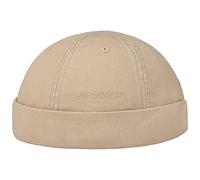 Stetson Ocala Cotton Docker Cap Men - Docker hat Made of 100% Cotton - Docker hat with Factor 40 UV Protection - Summer/Winter Beige M (56-57 cm)