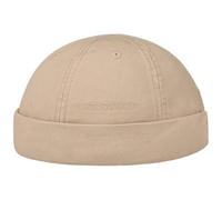 Stetson Ocala Cotton Docker Cap Men - Docker hat Made of 100% Cotton - Docker hat with Factor 40 UV Protection - Summer/Winter Beige L (58-59 cm)