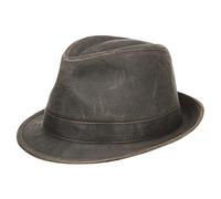 Stetson Odessa Trilby Hat - Vintage Look - UV Protection 40 - Men’s hat Brown XL (60-61 cm)