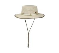 Stetson Outdoor Traveller Hat Chin Strap UV Protection 40+ Waterproof Mesh Ventilation Coolmax Breathable Men's Summer Winter Oatmeal XXL (62-63 cm)