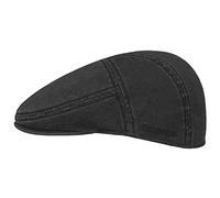 Stetson Paradise Cotton Flat Cap Black XL (60-61 cm) UV Protection