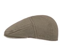 Stetson Paradise Mens Cotton Peaked Cap - Flat Cap with Factor 40 UV Protection - Men s Cotton Cap - Summer/Winter Ivy Cap - Flat Cap Olive L (58-59 cm)