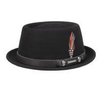 Stetson Pennsylvania Pork Pie Hat Men Wool Felt Asahi Guard Water-Repellent Crushable Summer Winter Black