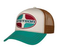 Stetson Petrol Station Trucker Cap Snapback Mesh Unisex Spring Summer Autumn Winter White-Green