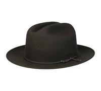 Stetson Plains Cattleman Western Hat Cloth Band Plain Colored Wool Felt Asahi Guard Coolmax Men Autumn Winter Dark Grey