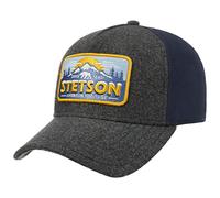 Stetson Polar Trucker Cap Snapback Wool Blend Mesh Baseballcap Adjustable Herren Summer Winter Grey-Blue One Size