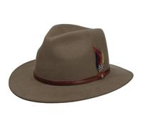 Stetson Rantoul Wool Felt Traveller Wool Felt Hat Wool Hat (XL (60-61 cm) Light Brown)