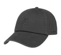 Stetson Rector Baseball Cap Women/Men - Cotton Sun Protection Cap (UV Protection (40+) - Strapback Cap, Size-Adjustable (55-60 cm) - Summer/Winter Black One Size