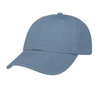 Stetson Rector Baseball Cap Women/Men - Cotton Sun Protection Cap (UV Protection (40+) - Strapback Cap, Size-Adjustable (55-60 cm) - Summer/Winter Blue One Size