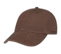 Stetson Rector Baseball Cap Women/Men - Cotton Sun Protection Cap (UV Protection (40+) - Strapback Cap, Size-Adjustable (55-60 cm) - Summer/Winter Brown One Size