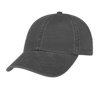 Stetson Rector Baseball Cap Women/Men - Cotton Sun Protection Cap (UV Protection (40+) - Strapback Cap, Size-Adjustable (55-60 cm) - Summer/Winter Anthracite One Size