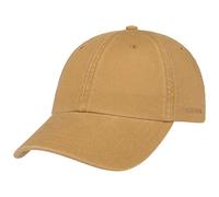 Stetson Rector Baseball Cap Women/Men - UV Protection Sun Metal Buckle, with Peak Summer-Winter - One Size Beige