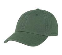 Stetson Rector Baseball Cap Women/Men - Cotton Sun Protection Cap (UV Protection (40+) - Strapback Cap, Size-Adjustable (55-60 cm) - Summer/Winter Dark Green One Size