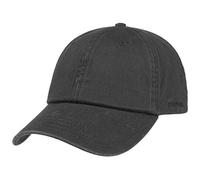 Stetson Rector Baseball Cap Women/Men - Cotton Sun Protection Cap (UV Protection (40+) - Strapback Cap, Size-Adjustable (55-60 cm) - Summer/Winter Black One Size