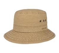 Stetson Reston Casual Hat Ladies/Men - Sustainable Organic Cotton Floppy hat - Packable Fishing hat - UV Protection 40+ - Spring/Summer Dark Beige XXL (62-63 cm)