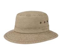 Stetson Reston Casual Hat Ladies/Men - Sustainable Organic Cotton Floppy hat - Packable Fishing hat - UV Protection 40+ - Spring/Summer Brown XL (60-61 cm)