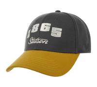 Stetson Retro Numbers Cap Baseballcap 6 Panel Snapback Stoffcap Unisex Curved Brim Adjustable Summer Winter Mustard One Size