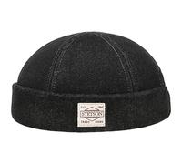 Stetson New Denim Docker Hat Men - Made in The EU Cap caps Summer-Winter - M (56-57 cm) Black