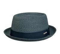 Stetson Ruviano Pork Pie Hat Melange Look Polyester UV Protection 40 Plus Unisex Summer