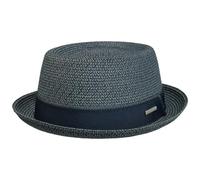 Stetson Ruviano Pork Pie Hat Melange Look Polyester UV Protection 40 Plus Unisex Summer