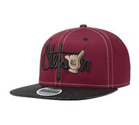 Stetson Shaka Cotton Cap Flat Brim Snapback Baseballcap 100% Cotton Adjustable Men Summer Bordeaux One Size