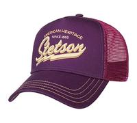 Stetson Since 1865 Trucker Cap Men - Snapback Baseball Snapback, with Peak, Peak Summer-Winter - One Size Purple