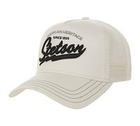 Stetson Since 1865 Trucker cap One size (approx. 56-60 cm) Men - Brim and front made of 100% cotton - Size-adjustable - Mesh cap with mesh panel - Brim length 7 cm - Summer/Winter cream white One Size