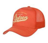 Stetson Since 1865 Trucker Cap One Size (Approx. 56-60 cm) Men - Brim and Front Made of 100% Cotton - Size-Adjustable - Mesh Cap with mesh Panel - Brim Length 7 cm - Summer/Winter Coral One Size