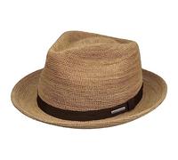 Stetson Sondova Crochet Fedora 100% Raffia Straw Unisex Summer