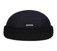 Stetson Sparr Dockercap Winter hat for men Docker cap with fleece lining Wool hat with cashmere Autumn/Winter hat Men's hat XXL (62-63 cm) navy