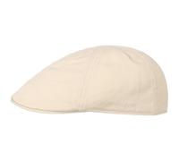 Stetson Texas Cotton Flat Cap with UV Protection 40+ - Cotton Peaked Ivy Cap - Solid-Color Cap for Spring/Summer Oatmeal L (58-59 cm)