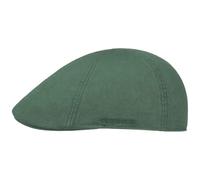 Stetson Texas Cotton Flat Cap with UV Protection 40+ - Cotton Peaked Ivy Cap - Solid-Color Cap for Spring/Summer Green L (58-59 cm)