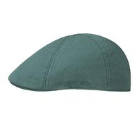 Stetson Texas Cotton Flat Cap with UV Protection 40+ - Cotton Peaked Ivy Cap - Solid-Color Cap for Spring/Summer Petrol Blue M (56-57 cm)