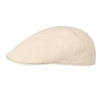 Stetson Texas Cotton Flat Cap with UV Protection 40+ - Cotton Peaked Ivy Cap - Solid-Color Cap for Spring/Summer Oatmeal M (56-57 cm)