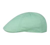 Stetson Texas Cotton Flat Cap with UV Protection 40+ - Cotton Peaked Ivy Cap - Solid-Color Cap for Spring/Summer Mint Green L (58-59 cm)