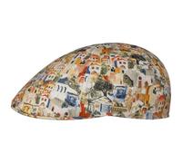Stetson Texas Village Print Flat Cap UV Protection 40+ Men Spring Summer