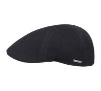 Stetson Texas Wool Gatsby Cap for Men - with Cashmere Wool - 100% Cotton Lining - High Wool Content - with Noble Brand pin - Double Layer Lining Tape - Peaked Cap for Autumn/Winter Blue M (56-57 cm)