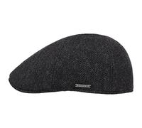 Stetson Texas Wool Herringbone Cap Men -, Black-grey, 7-7 1/8