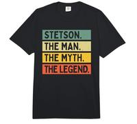 Stetson The Man The Myth The Legend Funny Personalized Quote Comfort Colors Adult Heavyweight T-Shirt