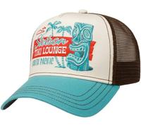 Stetson Tiki Lounge Trucker Cap Curved Brim Snapback Meshcap 100% Cotton Unisex