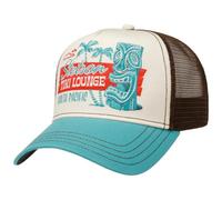 Stetson Tiki Lounge Trucker Cap Women/Men - Curved Brim Baseball Snapback with Peak, Snapback, Peak Summer-Winter Spring Summer Autumn Winter - One Size Brown