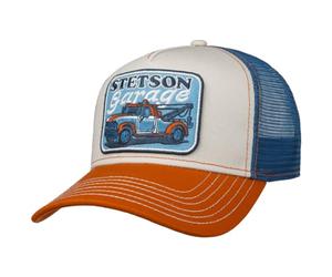 Stetson Towing Service Trucker Cap - Baseball cap with mesh back - Breathable cotton cap for men - Wearable all year round blue One Size