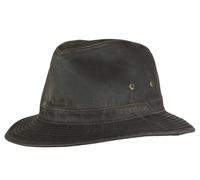 Stetson Vagabond Men's Traveler's hat - Adventurer's Cotton hat with 40+ UV Protection - Outdoor hat with Vintage Look - Summer/Winter Cotton hat - Sun hat Brown M (56-57 cm)